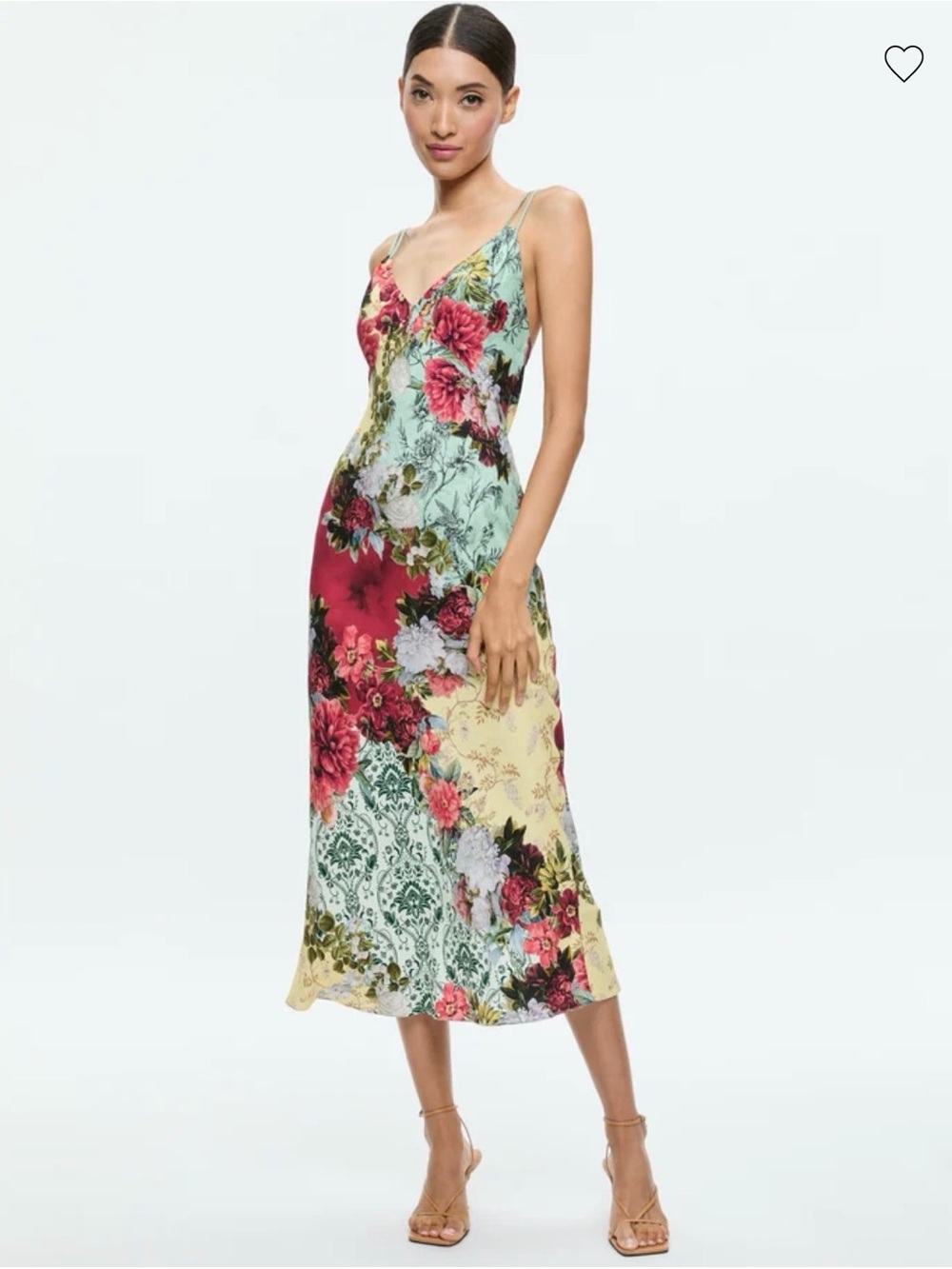 Alice and Olivia Kirk V Neck Slip Dress Size 4 has damage